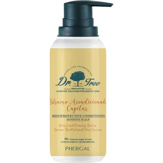 DR.TREE bálsamo acondicionador capilar natural para cuero cabelludo sensible dosificador 400 ml
