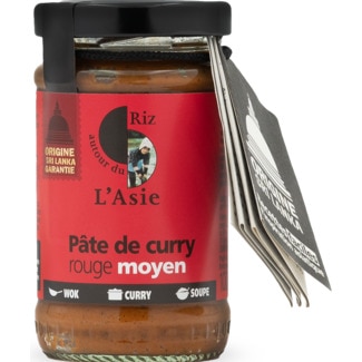 Autour du Riz Pasta de Caril Vermelho Médio frasco 100 g