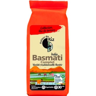 Autour du Riz Arroz Basmati Integral embalagem 500 g