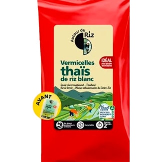 Autour du Riz Noodles de Arroz Branco Thai embalagem 200 g