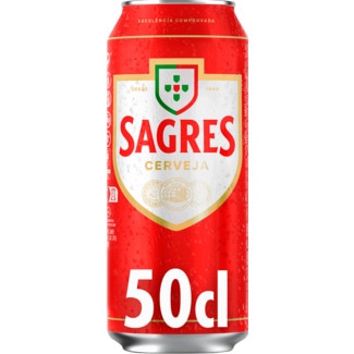 Sagres Cerveja Nacional Branca lata 50 cl