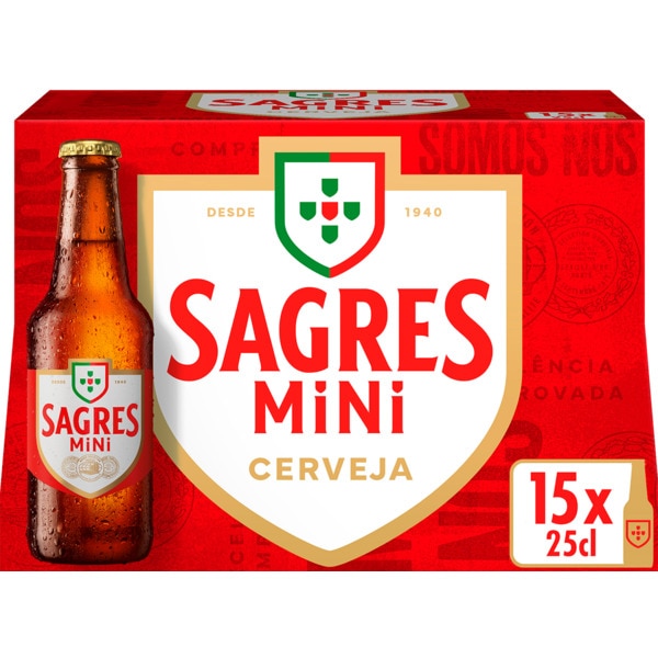 Cerveja Mini Pack 15 unidades embalagem 25 cl