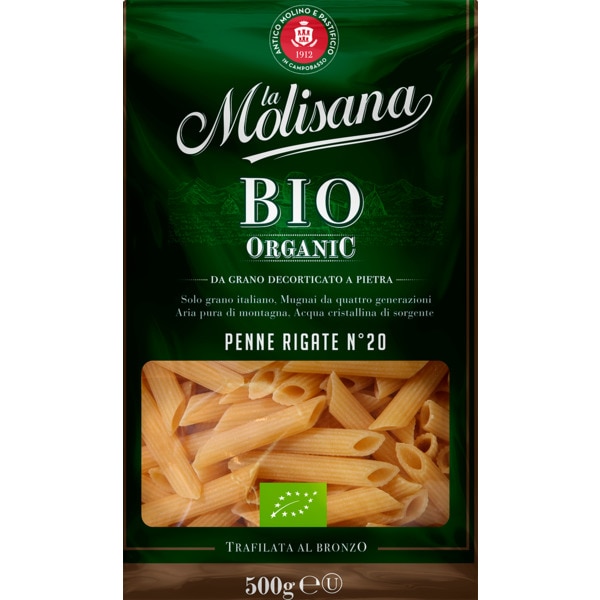 Penne Rigate Bio embalagem 500 g
