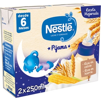 NESTLE Pyjama baby food for 6+ months 2x250 ml container 500 ml and with no palm oil
