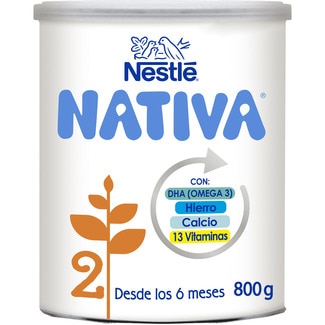 NESTLE NATIVA 2 Folgemilch ab dem 6. Monat ohne Palmöl Dose 800 g