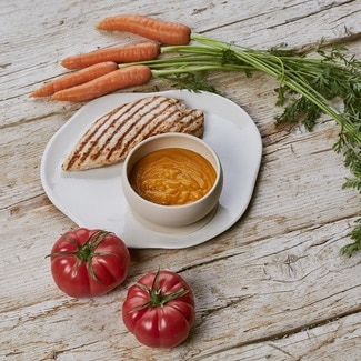 Tarrito de zanahoria y tomate con pavo ecológico desde 6 meses envase 190 g - Gerber