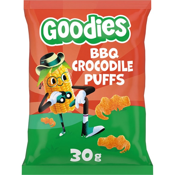 BBQ Crocodile Puffs snacks bag 30 g