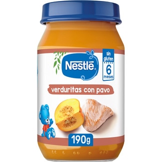 NESTLE jar of vegetables with turkey gluten-free ages 6+ months container 190 g