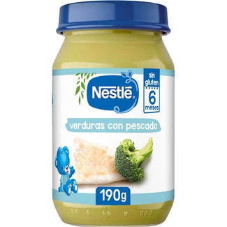NESTLE jar of organic vegetables with fish gluten-free 8+ months container 190 g