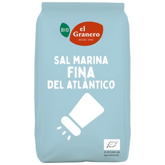 EL GRANERO INTEGRAL Feines ökologisches Bio-Meersalz aus dem Naturpark des Ebro-Deltas Tasche 1 kg