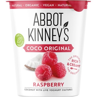 ABBOT KINNEY'S base de coco original sabor frambuesa ecológico y sin lactosa envase 350 g