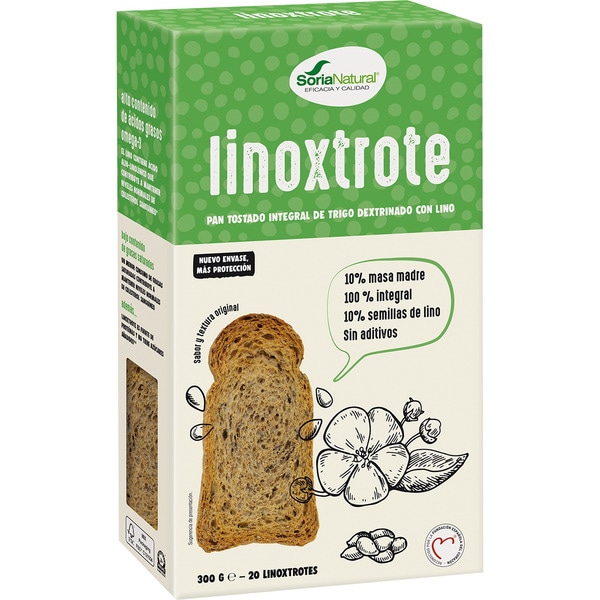Linoxtrote Vollkornröstbrot aus dextriniertem Weizen mit Leinsamen Behälter 300 g