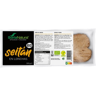 SORIA NATURAL seitán en lonchas ecológico y vegano envase 300 g
