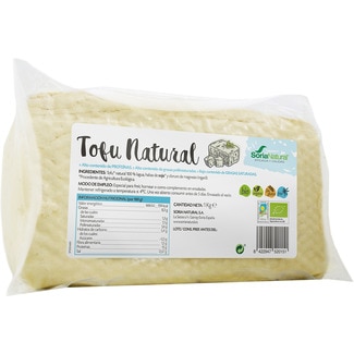 SORIA NATURAL organic, gluten-free and vegan natural tofu container 1 kg