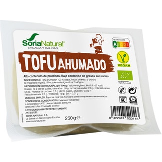SORIA NATURAL tofu ahumado ecológico, sin gluten y vegano envase 00250 g