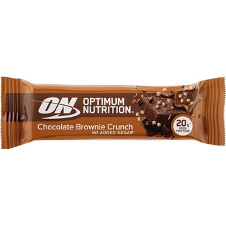 OPTIMUM NUTRITION On chocolate brownie flavour protein bar with no added sugar each 65 g