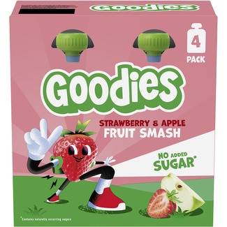 GOODIES Fruit Smash Strawberry & Apple 4 bolsitas 100 g
