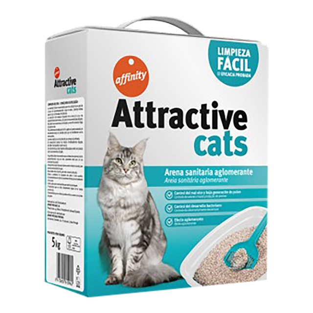Affinity – Arena aglomerante Affinity Attractive Cats para gatos 6 Kg.