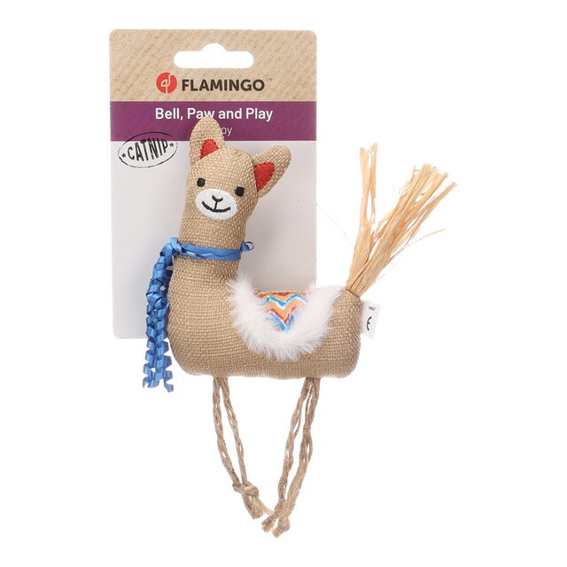Flamingo – Juguete Flamingo para gatos Robla alpaca. Marrón Talla Única