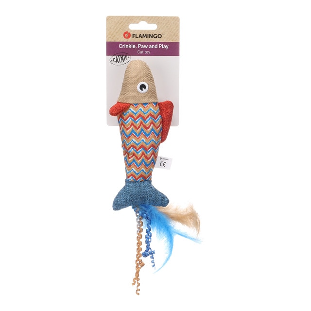 Flamingo – Juguete Flamingo para gatos Robla pez multicolor. Talla Única
