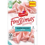 Finíssimas sliced premium cooked ham, gluten-free and lactose-free container 115 g