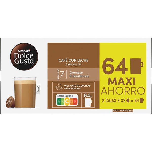Milchkaffee Maxi Sparformat 2er-Pack Etuis 32 Kapseln