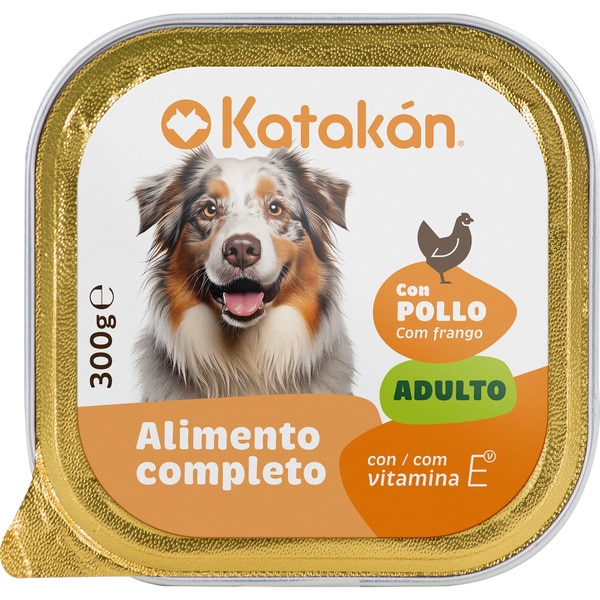 comida húmeda para perros adultos con pollo tarrina 300 g