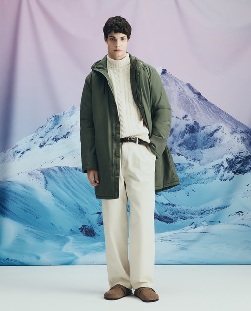 Parka técnica acolchada de hombre