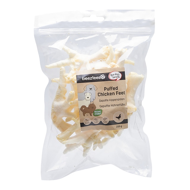 Beeztees – Snack para perros Beeztees patas de pollo 200 g.