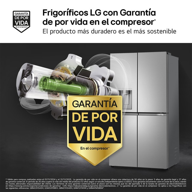 Thumbnail 2 de LG GMF961PY3E Frigorífico americano InstaView 601 L