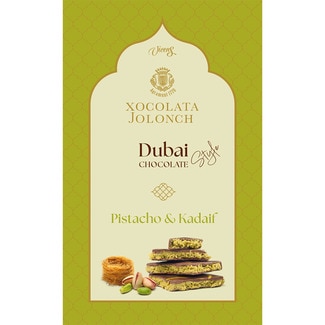 VICENS Schokolade im Dubai-Stil mit Pistazie und Kadaif Tafel 140 g