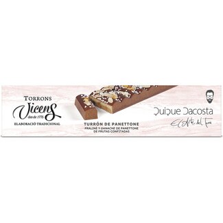 VICENS QUIQUE DACOSTA praline and candied fruit panettone ganache nougat case 300 g