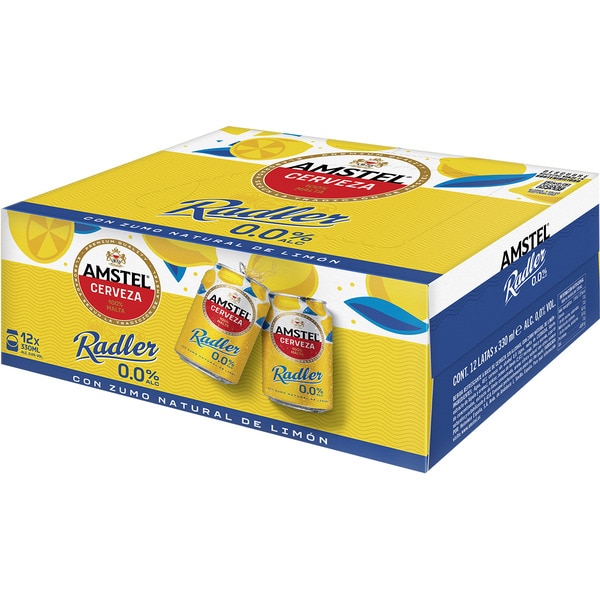 Radler 0.0% alcohol lager with natural lemon juice 12-pack tins 33 cl