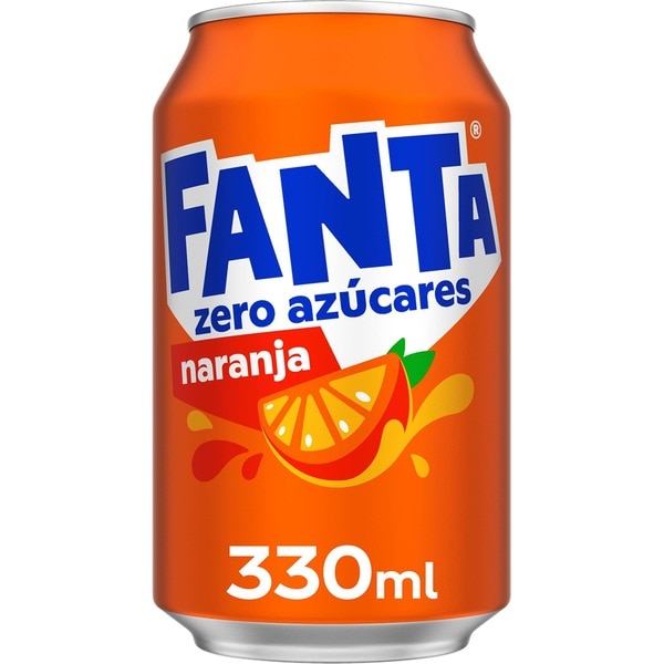 sparkling zero sugar orange soft drink tin 33 cl