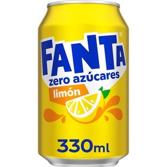 FANTA ZERO refresco de limón sin azúcar con gas lata 33 cl