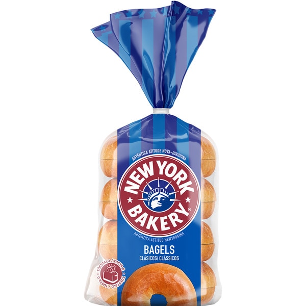 Klassische Bagels 4 Stück Tasche 300 g