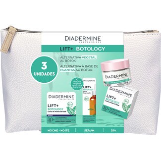 DIADERMINE estuvhe Lift+ Botology con crema de día anti-edad, crema de noche y sérum regenerador con activos botánicos & hialurónico