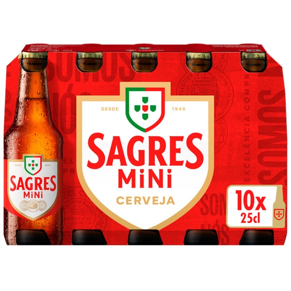 Cerveja Mini Pack 10 Unidades embalagem 25 cl