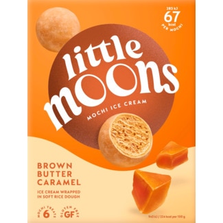 Little Moons Gelado Mochi Caramelo embalagem 192 g