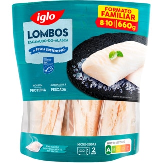 Iglo Lombos Escamudo do Alasca até 8-10 unidades embalagem 660 g