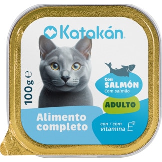 Katakán Comida Húmida para Gato de Salmão embalagem 100 g