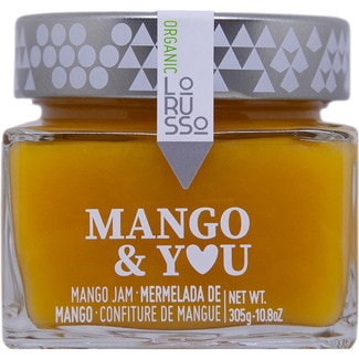 LORUSSO mermelada ecológica de mango & you 85% fruta baja en azúcar tarro 305 g