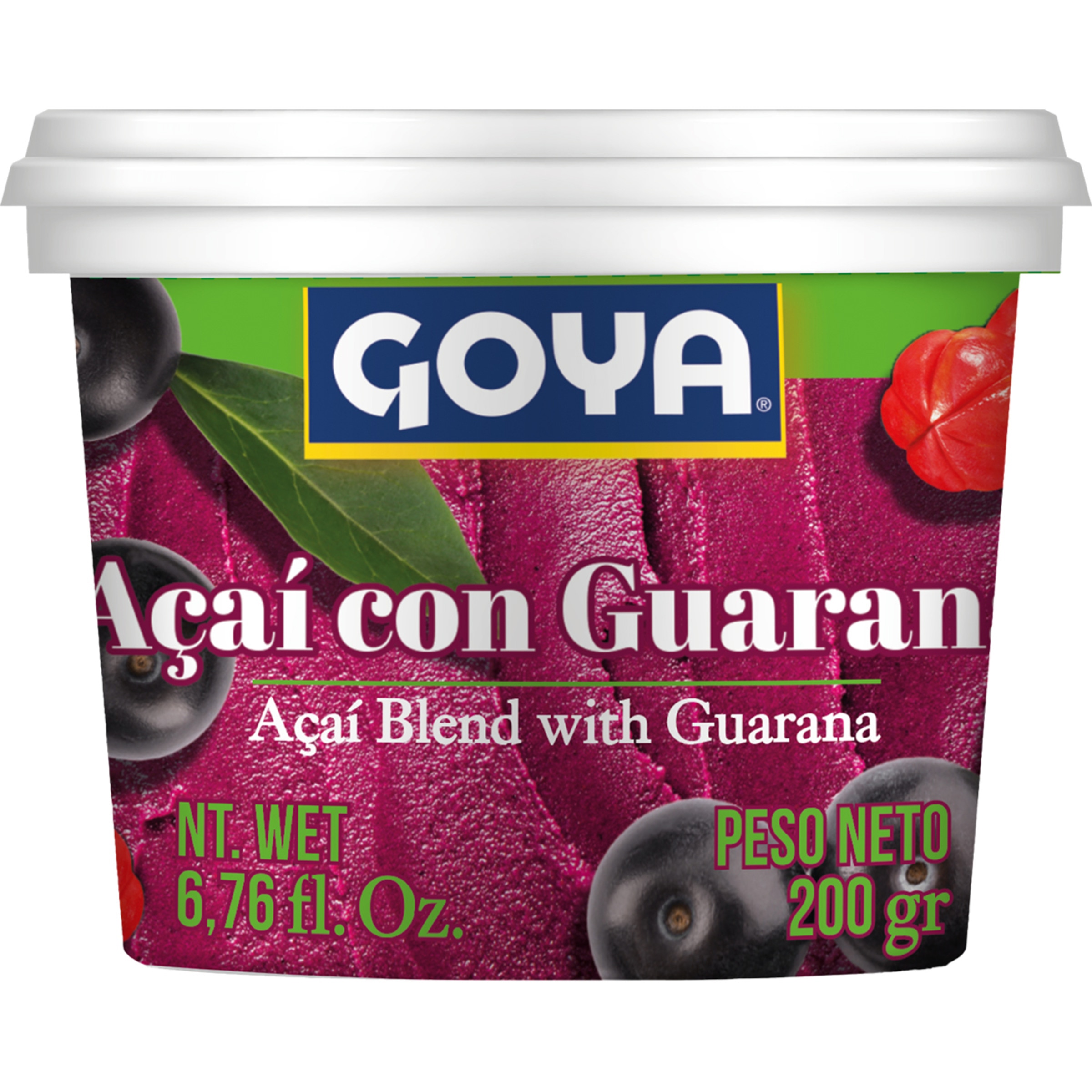 postre refrescante con pulpa de acaí y guaraná