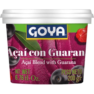 GOYA postre refrescante con pulpa de acaí y guaraná tarrina 200 ml