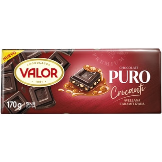 VALOR reine Schokolade Krokant mit karamellisierten Haselnüssen Tafel 170 g