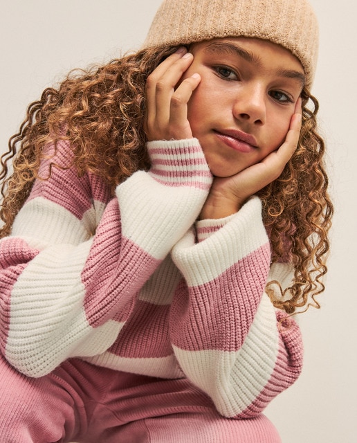 Jersey de niña rayas