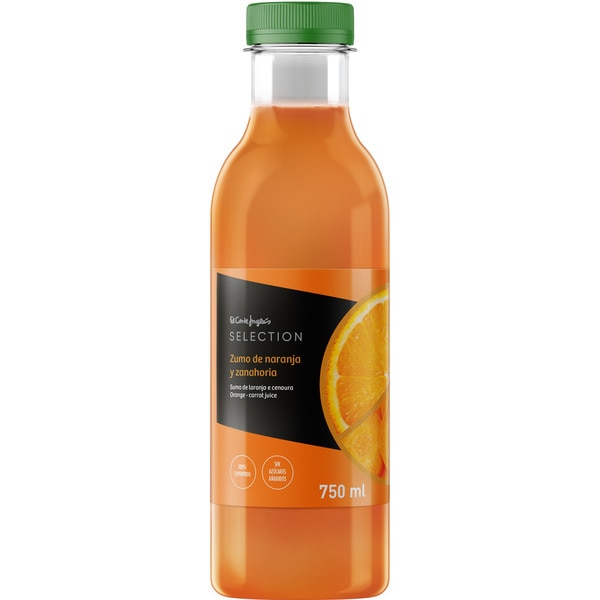 Orange and carrot juice 100% squeezed with no added sugar bottle 750 ml