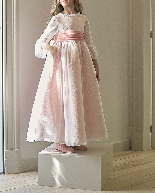 Vestido provenz tul rosa