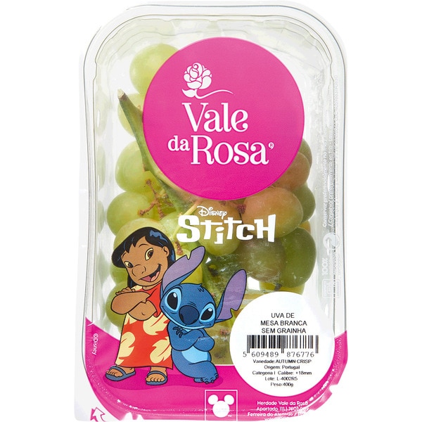 Uva Branca Sem Grainha Nacional embalagem 400 g