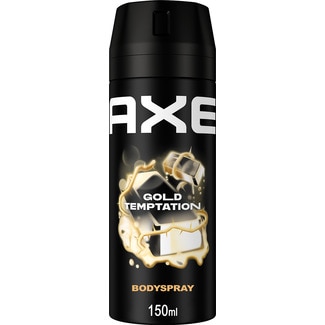 Axe Gold Temptation Desodorizante Spray embalagem 150 ml